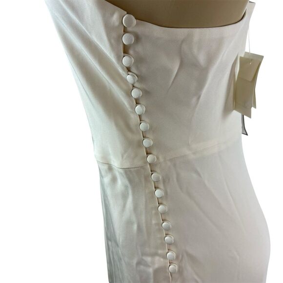 J Crew Robin Silk Tricotine Dress Size 14 Ivory Wedding Gown NWT - Picture 7 of 14